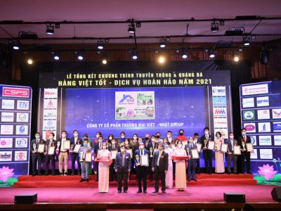 Vinh danh Công Ty Cổ Phần Thương Mại Việt Nhật Group được lot top 20 sản phẩm hàng việt uy tín chất lượng tốt năm 2021